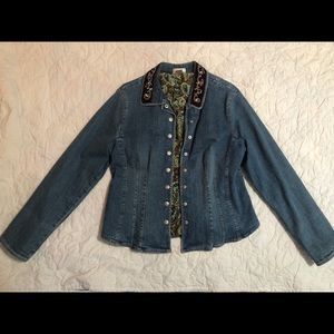 Christopher and Banks denim Jean jacket in x-large